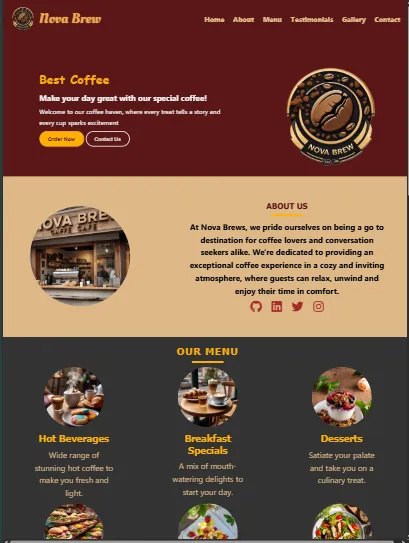 Screenshot of Nova Brews