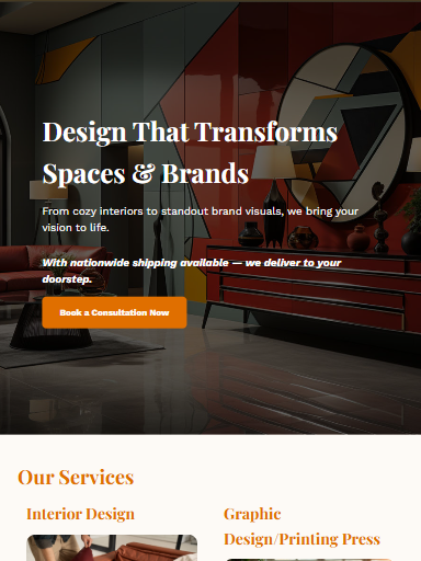 Screenshot of G&3J Designs